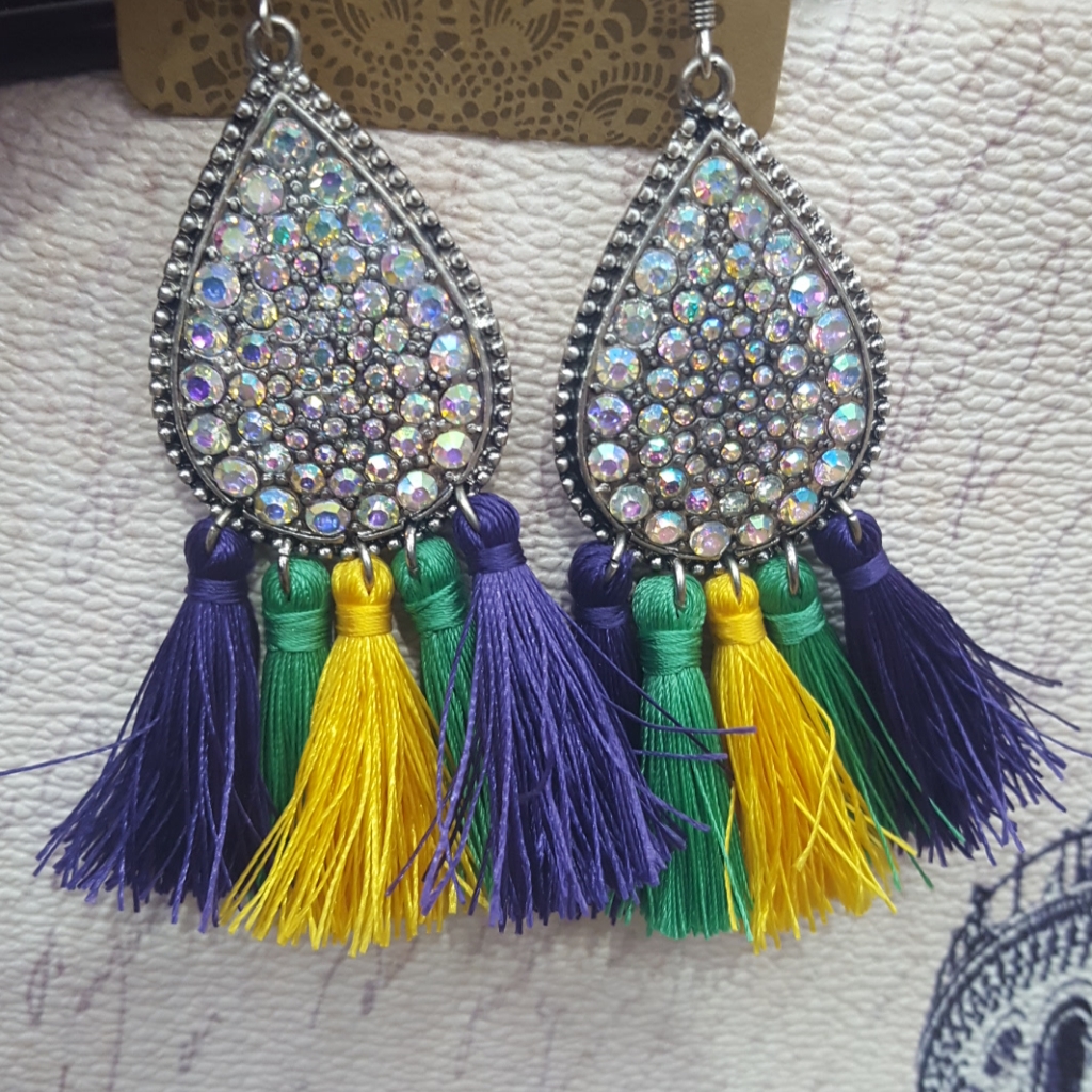 Mardi Gras Earrings